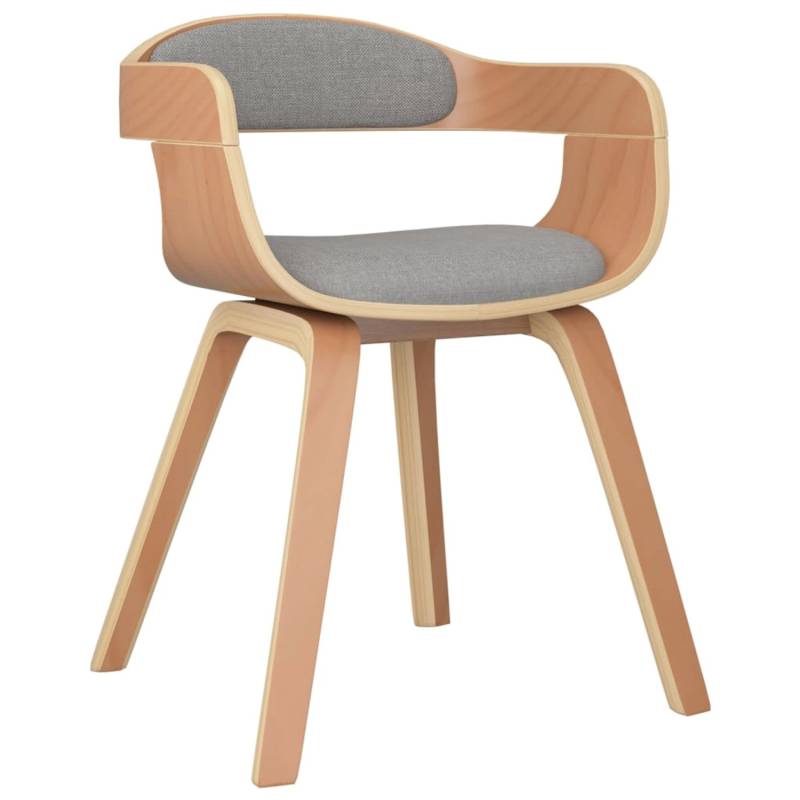 vidaXL Esszimmerstuhl Taupe Bugholz und Stoff 3092376 von VIDAXL