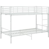 Etagenbett Weiß Metall 90×200 cm Vidaxl Weiß von BONNEVIE