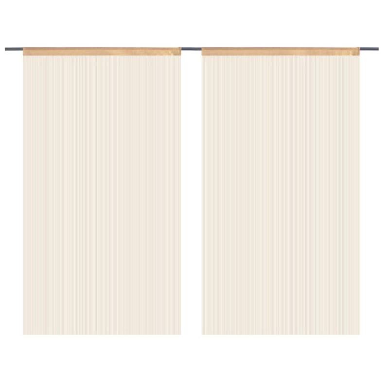 vidaXL Fadenvorhänge 2 Stk 140 x 250 cm Beige vidaXL Fadenvorhänge 2 Stk 140 x 250 cm Beige von VIDAXL