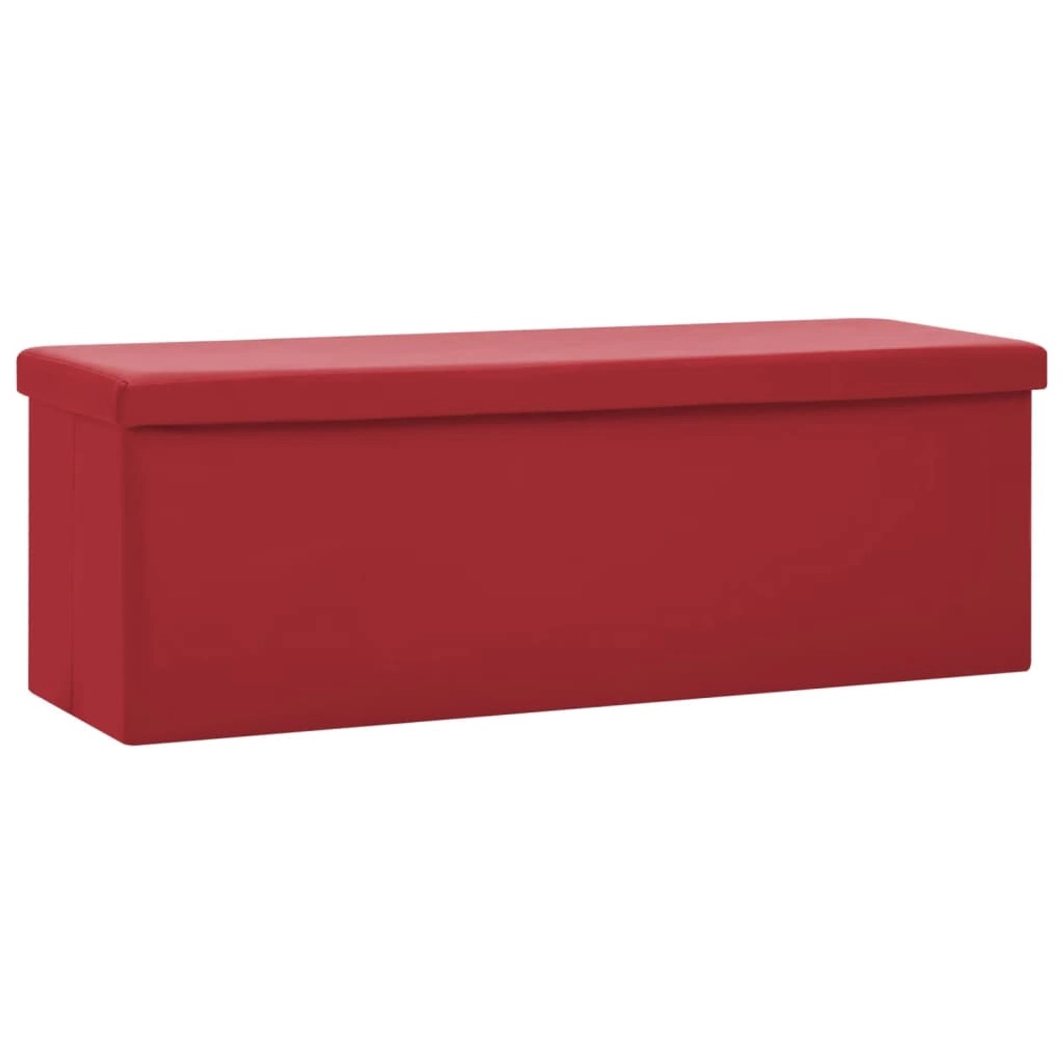 vidaXL Faltbare Sitzbank mit Stauraum Weinrot PVC vidaXL Faltbare Sitzbank mit Stauraum Weinrot PVC von VIDAXL