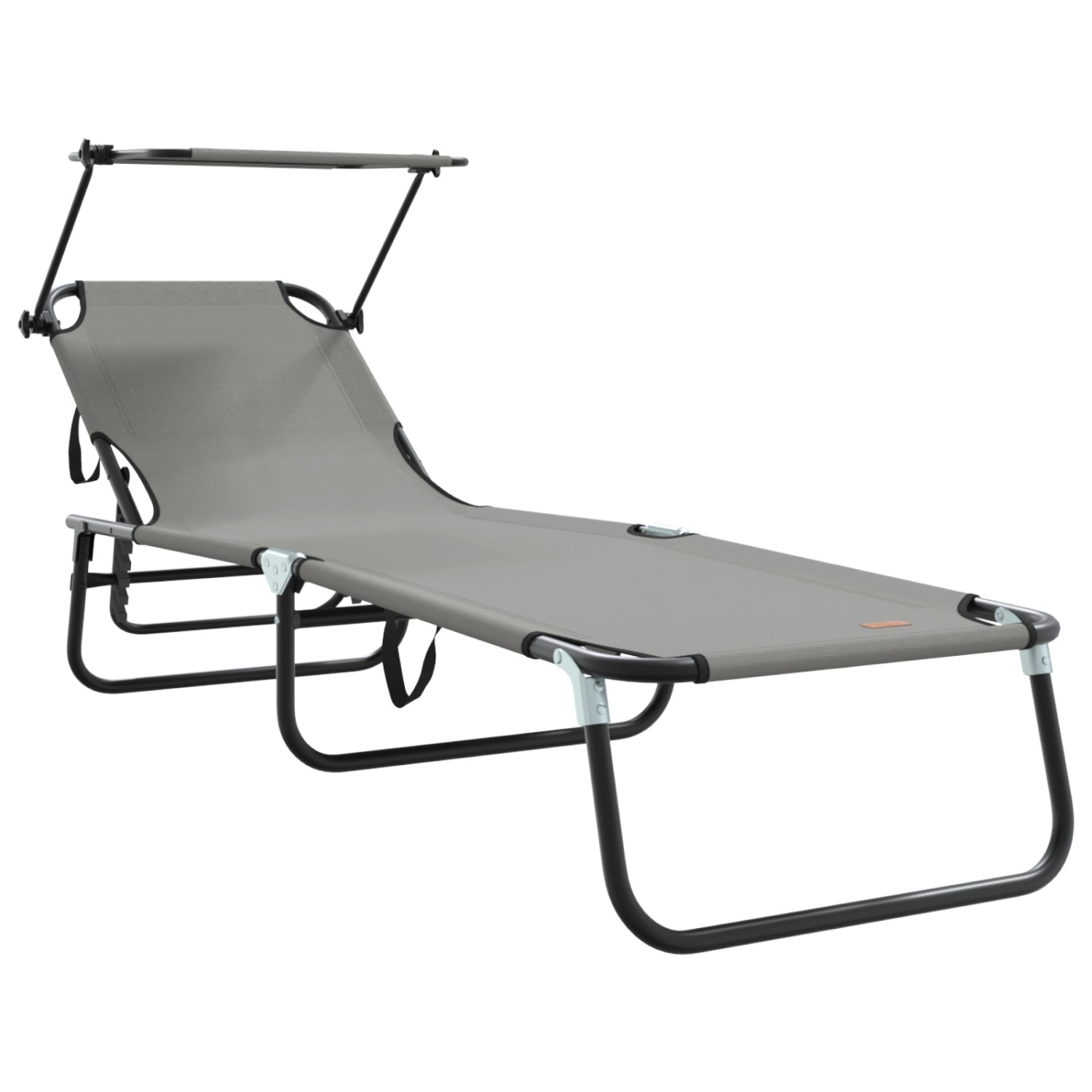vidaXL Faltbare Sonnenliege mit Sonnendach Grau 600D Oxfordstoff 42003131 vidaXL Faltbare Sonnenliege mit Sonnendach Grau 600D Oxfordstoff 42003131 von VIDAXL