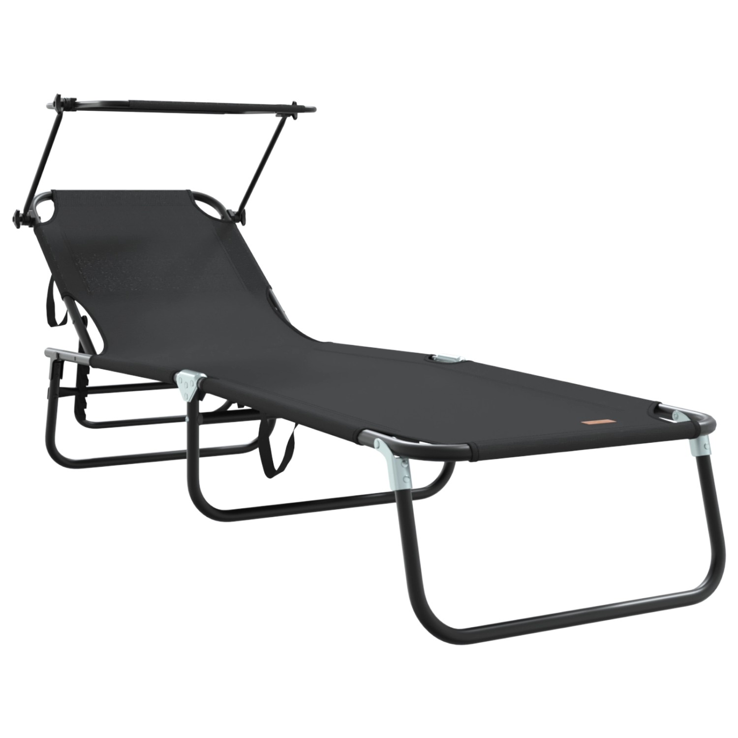 vidaXL Faltbare Sonnenliege mit Sonnendach Schwarz 600D Oxford-Gewebe 42003129 vidaXL Faltbare Sonnenliege mit Sonnendach Schwarz 600D Oxford-Gewebe 42003129 von VIDAXL