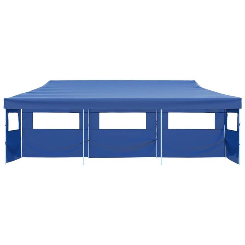 vidaXL Faltzelt Partyzelt Pop-Up mit 5 Seitenwänden 3 x 9 m Blau von VIDAXL