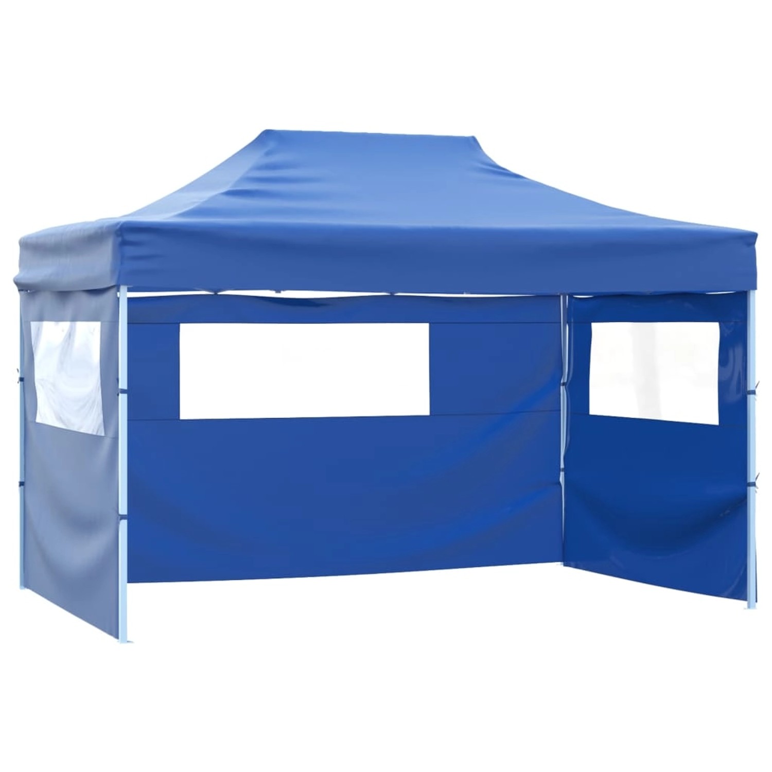 vidaXL Faltzelt Pop-Up mit 4 Seitenteilen 3 x 4,5 m Blau von VIDAXL