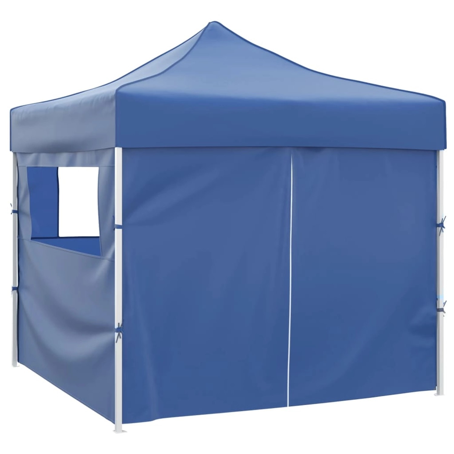 vidaXL Faltzelt mit 4 Wänden 3 x 3 m Blau von VIDAXL