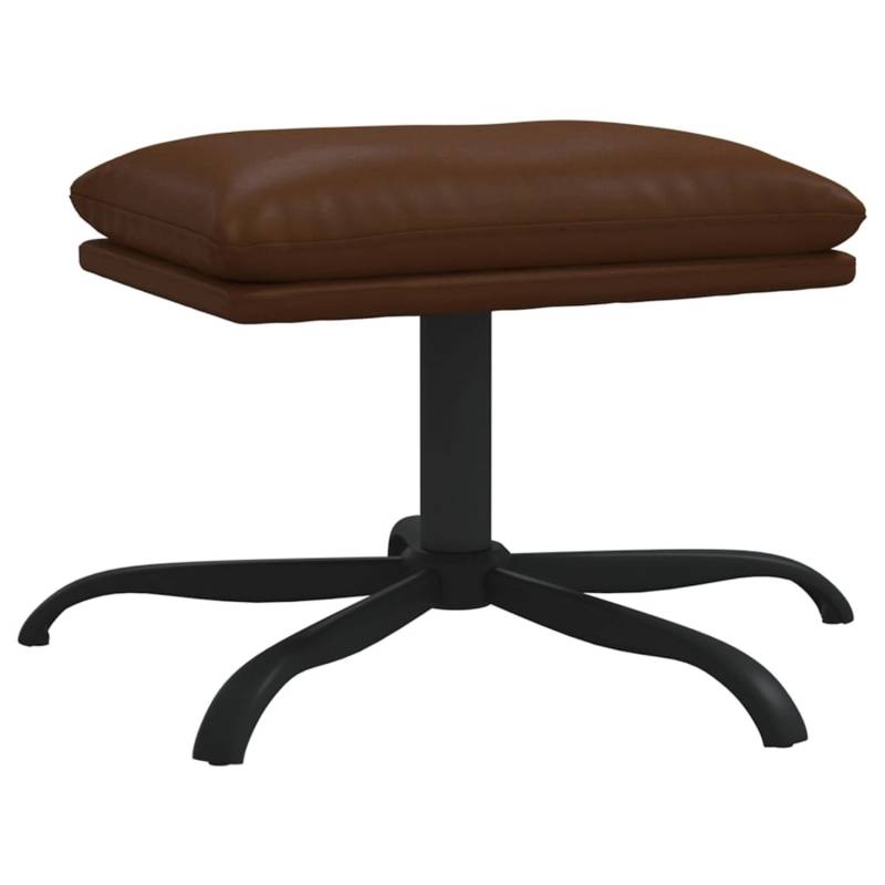 vidaXL Fußhocker Braun 45x29,5x39 cm Kunstleder Glänzend Modell 3 von VIDAXL