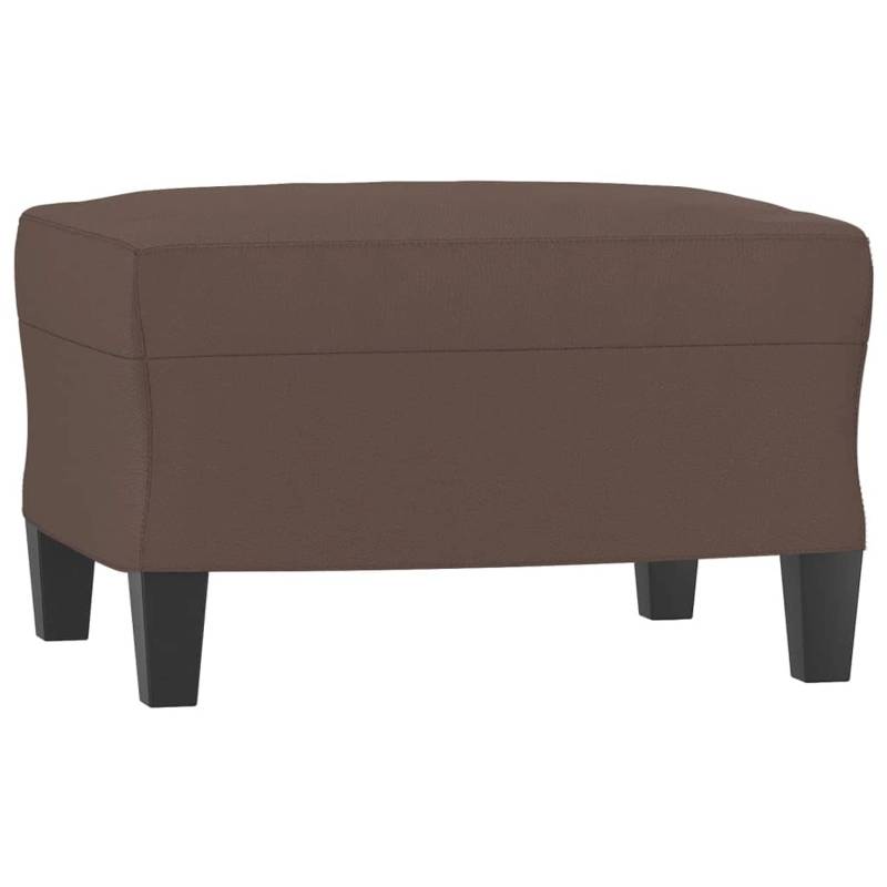 vidaXL Fußhocker Braun 60x50x41 cm Kunstleder Modell 1 von VIDAXL