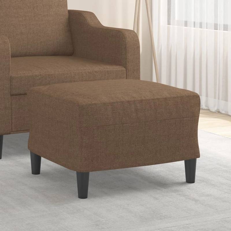 vidaXL Fußhocker Braun 60x50x41 cm Stoff Modell 2 von VIDAXL