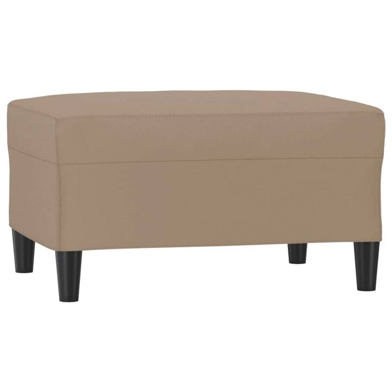 vidaXL Fußhocker Cappuccino-Braun 70x55x41 cm Kunstleder von VIDAXL