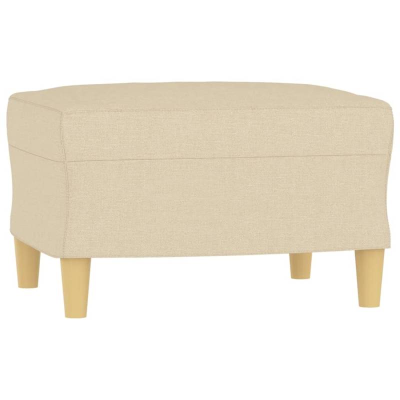 vidaXL Fußhocker Creme 60x50x41 cm Stoff Modell 3 von VIDAXL