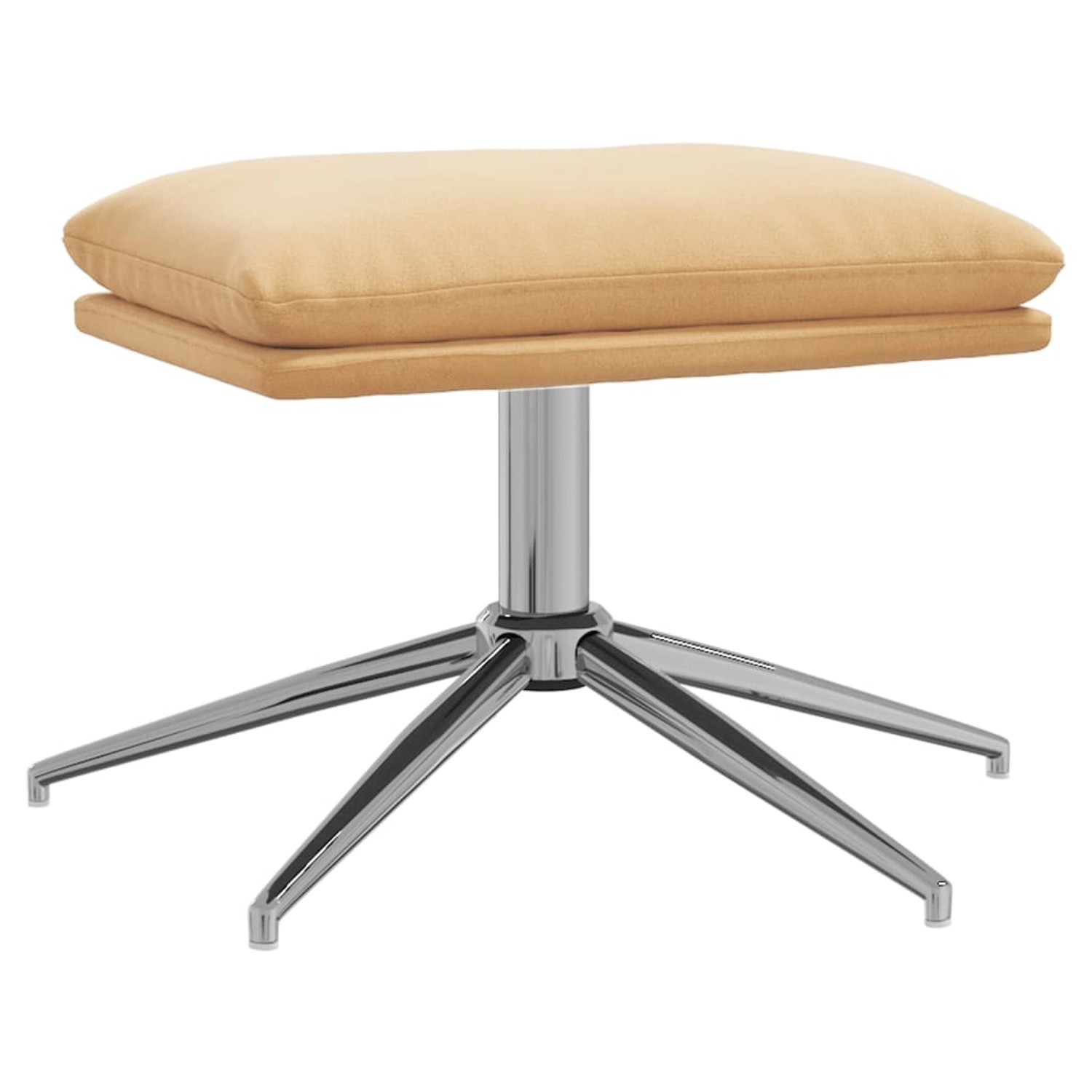 vidaXL Fußhocker Creme 60x60x39 cm Mikrofasergewebe Modell 1 vidaXL Fußhocker Creme 60x60x39 cm Mikrofasergewebe Modell 1 von VIDAXL
