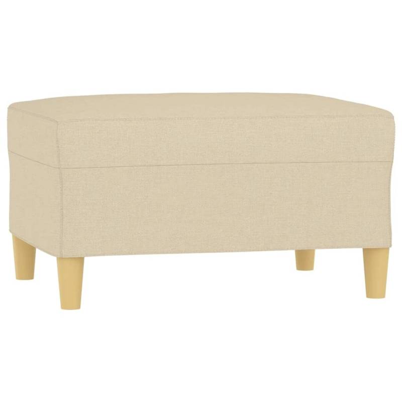 vidaXL Fußhocker Creme 70x55x41 cm Stoff Modell 2 von VIDAXL