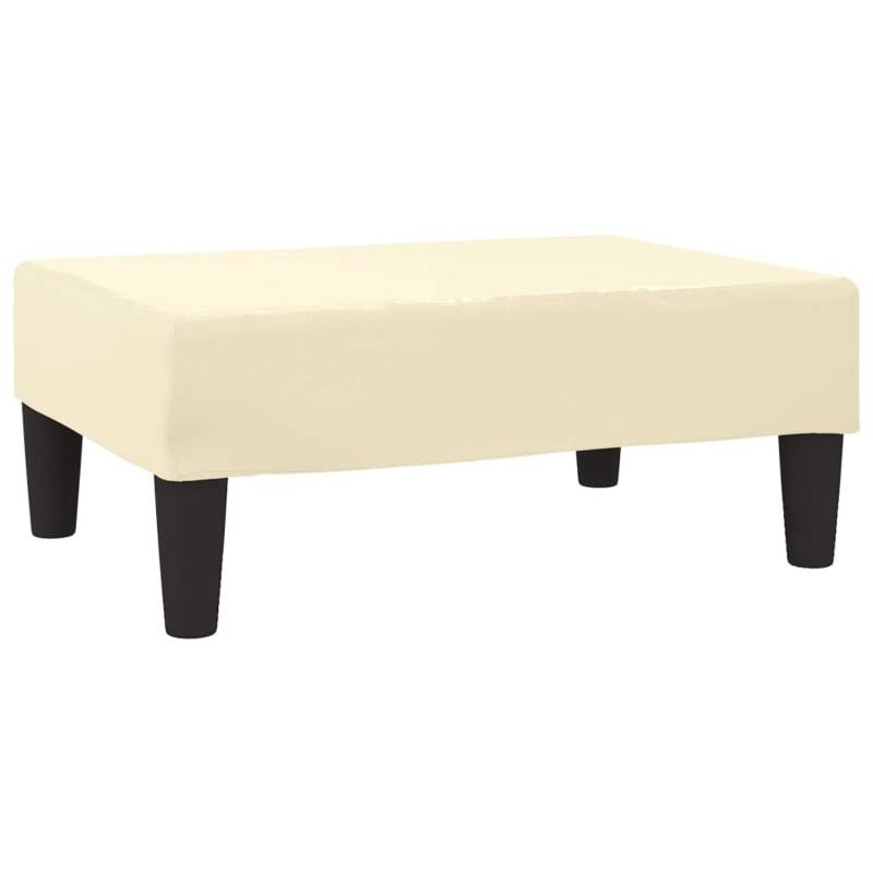vidaXL Fußhocker Creme 78x56x32 cm Kunstleder Modell 1 von VIDAXL