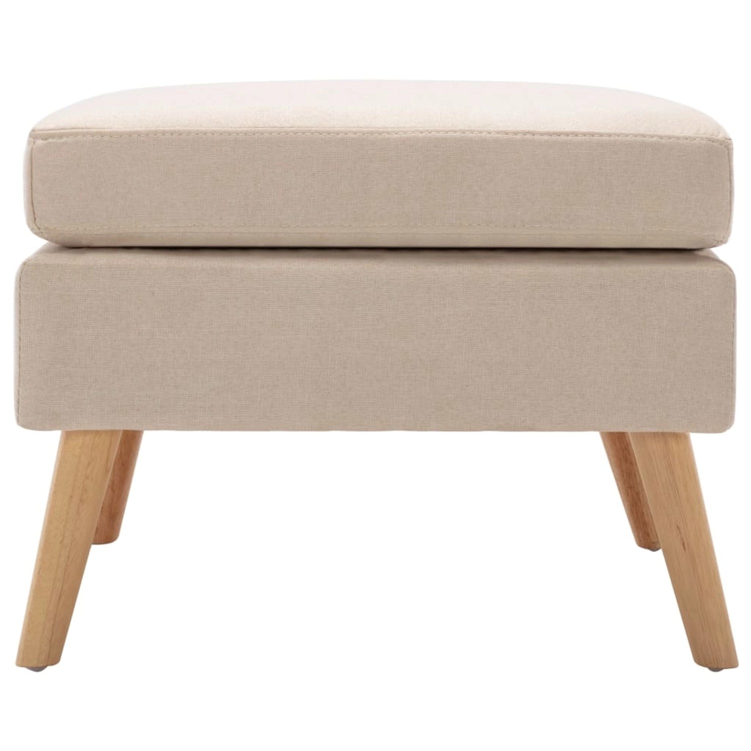 vidaXL Fußhocker Creme Stoff vidaXL Fußhocker Creme Stoff von VIDAXL