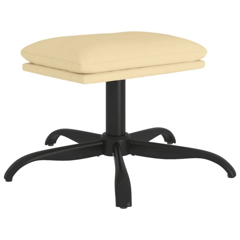 vidaXL Fußhocker Cremeweiß 60x60x39 cm Samt Modell 1 von VIDAXL