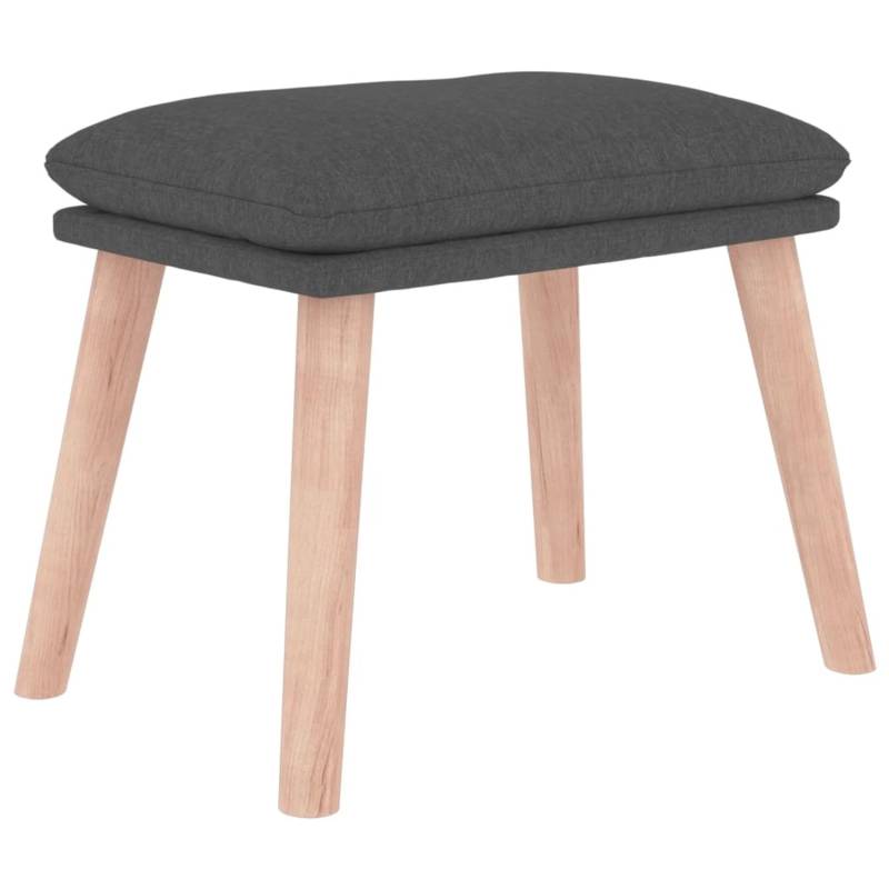 vidaXL Fußhocker Dunkelgrau 45x29,5x39 cm Stoff Modell 1 von VIDAXL