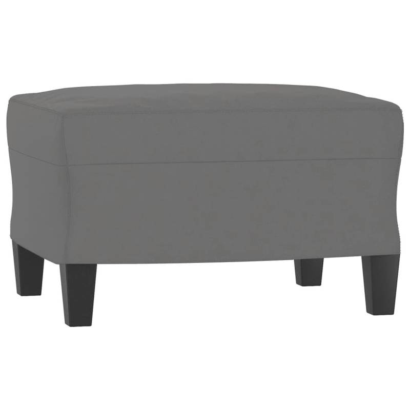 vidaXL Fußhocker Dunkelgrau 60x50x41 cm Mikrofasergewebe von VIDAXL
