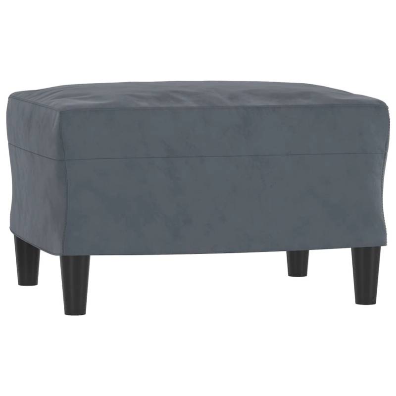 vidaXL Fußhocker Dunkelgrau 60x50x41 cm Samt von VIDAXL