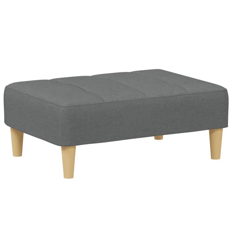 vidaXL Fußhocker Dunkelgrau 77x55x31 cm Stoff Modell 1 von VIDAXL