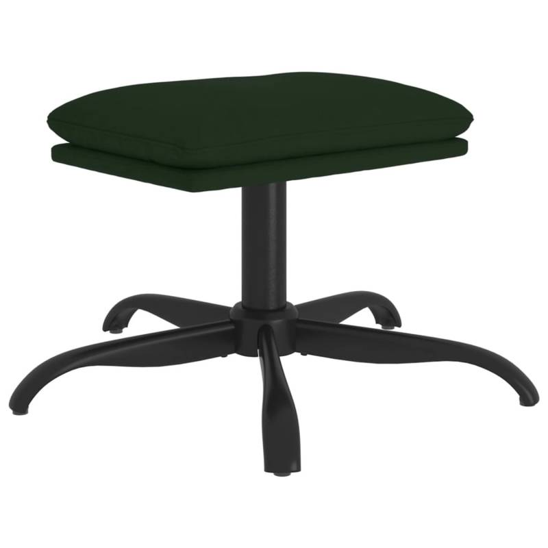 vidaXL Fußhocker Dunkelgrün 60x60x39 cm Samt Modell 1 von VIDAXL