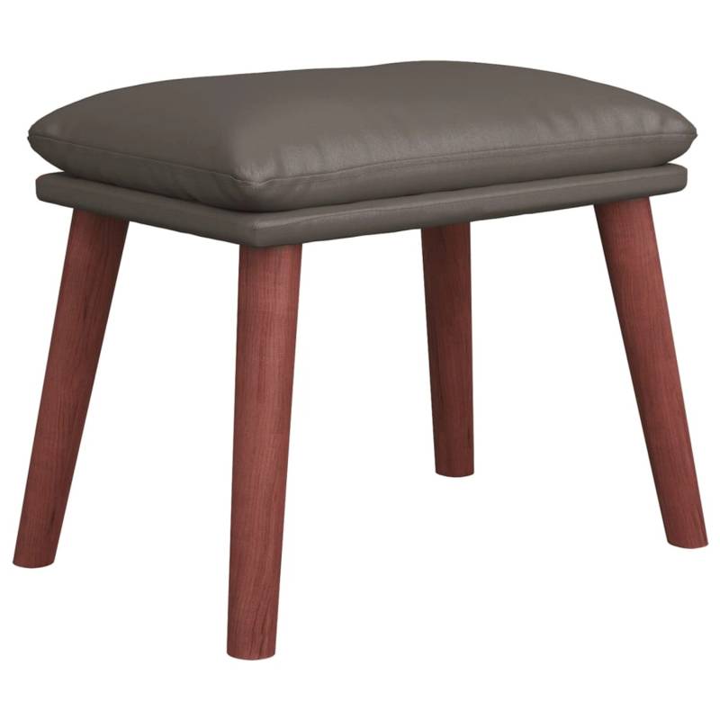 vidaXL Fußhocker Grau 45x29,5x39 cm Kunstleder Modell 1 von VIDAXL