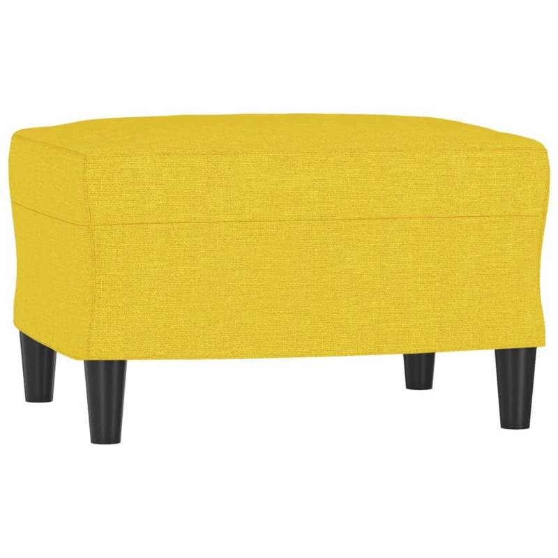 vidaXL Fußhocker Hellgelb 60x50x41 cm Stoff Modell 3 von VIDAXL
