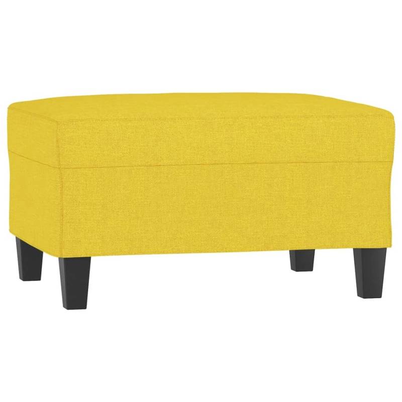 vidaXL Fußhocker Hellgelb 70x55x41 cm Stoff Modell 1 von VIDAXL