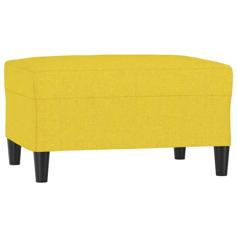 vidaXL Fußhocker Hellgelb 70x55x41 cm Stoff Modell 2 von VIDAXL