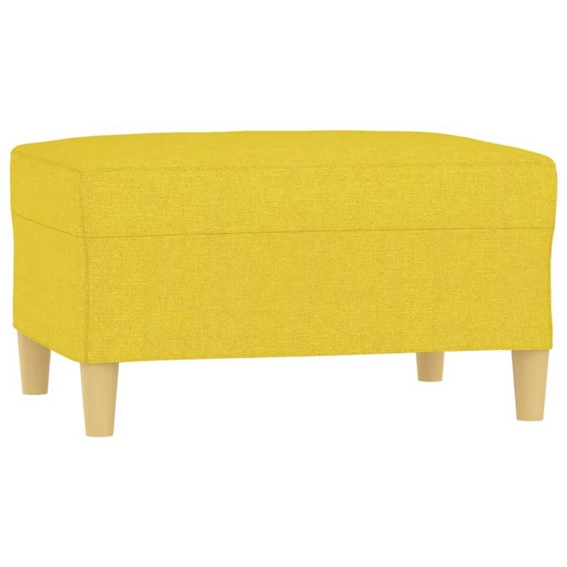vidaXL Fußhocker Hellgelb 70x55x41 cm Stoff Modell 3 von VIDAXL