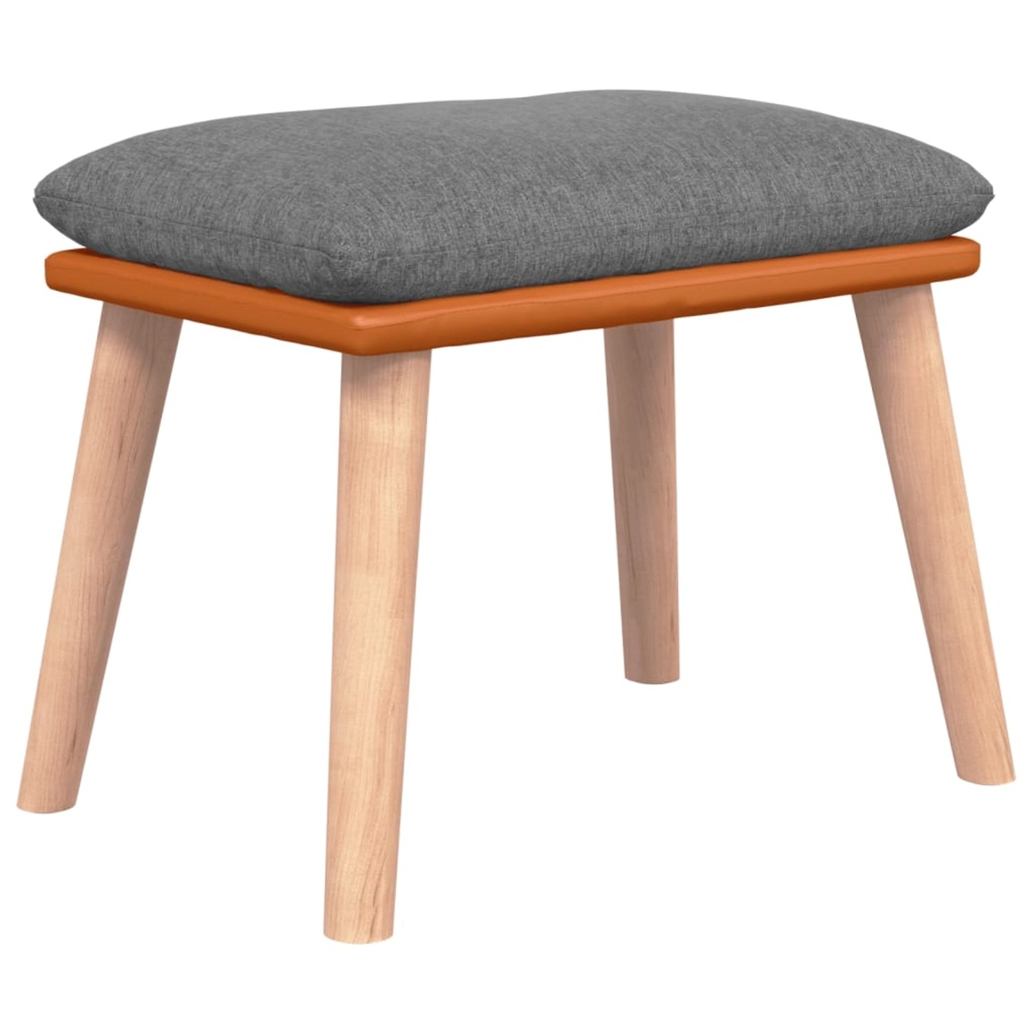vidaXL Fußhocker Hellgrau 45x29,5x39 cm Stoff und Kunstleder Modell 1 vidaXL Fußhocker Hellgrau 45x29,5x39 cm Stoff und Kunstleder Modell 1 von VIDAXL