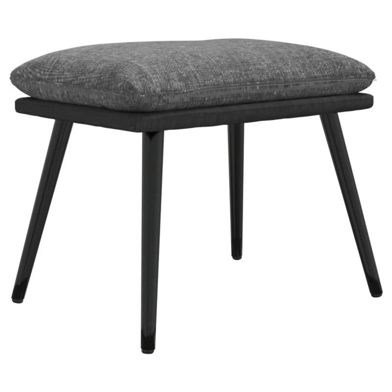vidaXL Fußhocker Hellgrau 45x29,5x39 cm Stoff und Kunstleder Modell 3 von VIDAXL