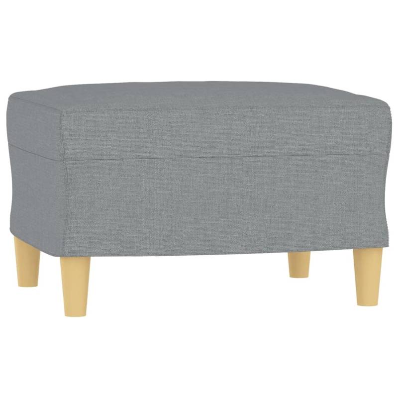 vidaXL Fußhocker Hellgrau 60x50x41 cm Stoff Modell 3 von VIDAXL