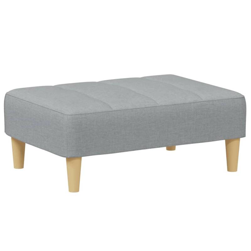 vidaXL Fußhocker Hellgrau 77x55x31 cm Stoff von VIDAXL