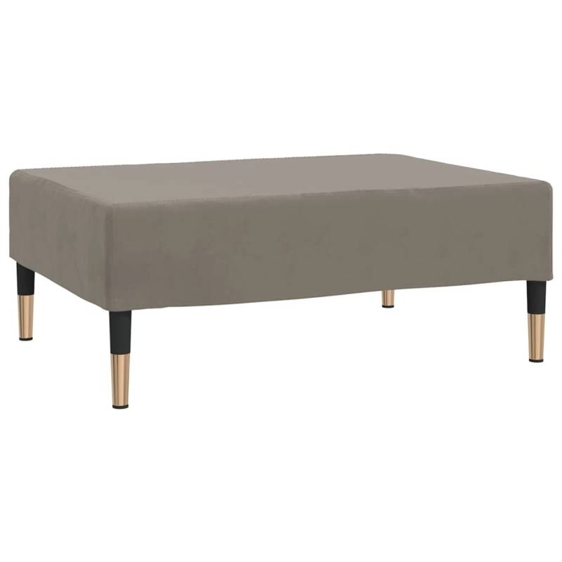 vidaXL Fußhocker Hellgrau 78x56x32 cm Samt Modell 2 von VIDAXL