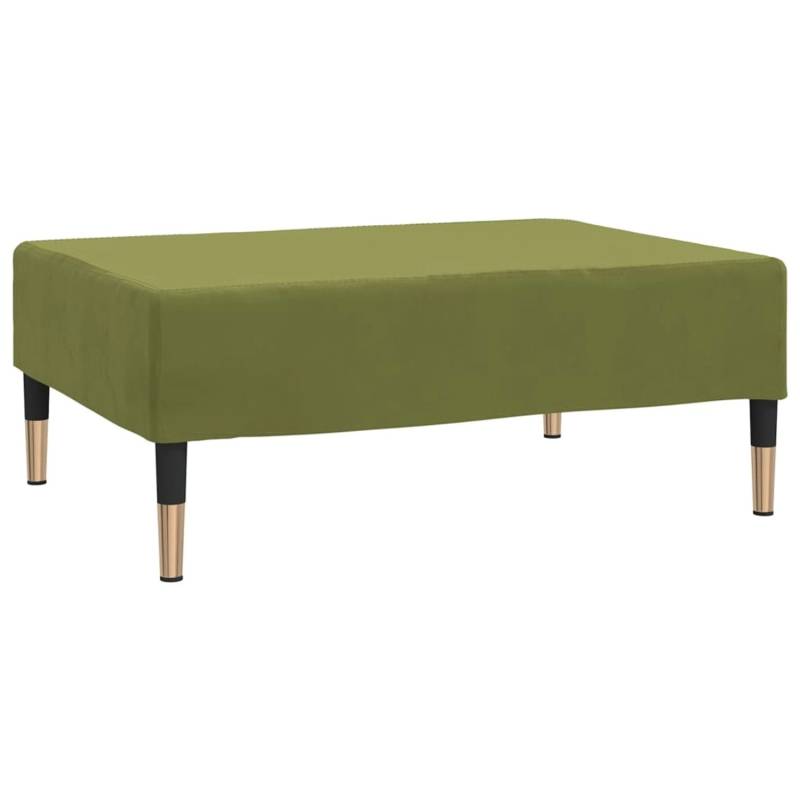 vidaXL Fußhocker Hellgrün 78x56x32 cm Samt Modell 2 von VIDAXL
