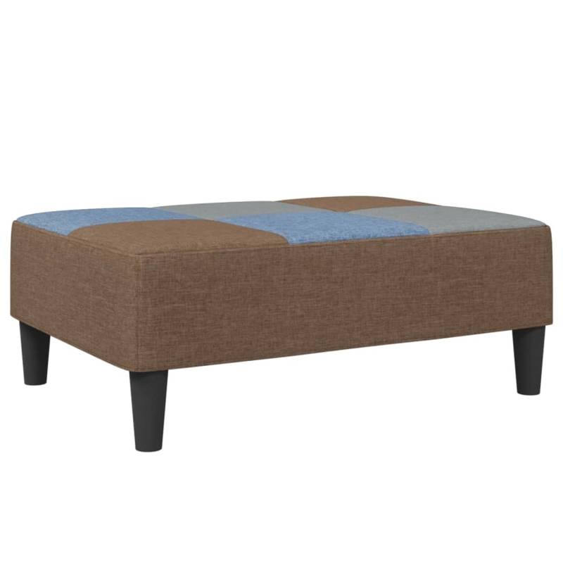 vidaXL Fußhocker Patchwork 77x55x31 cm Stoff von VIDAXL
