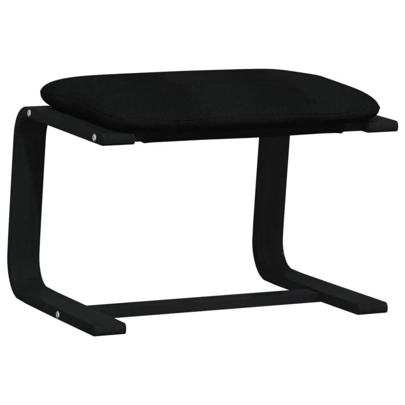 vidaXL Fußhocker Schwarz 51x41x40 cm Stoff von VIDAXL