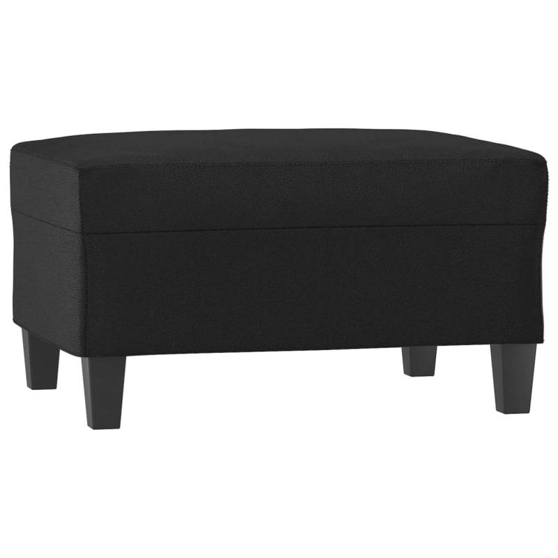vidaXL Fußhocker Schwarz 70x55x41 cm Kunstleder von VIDAXL