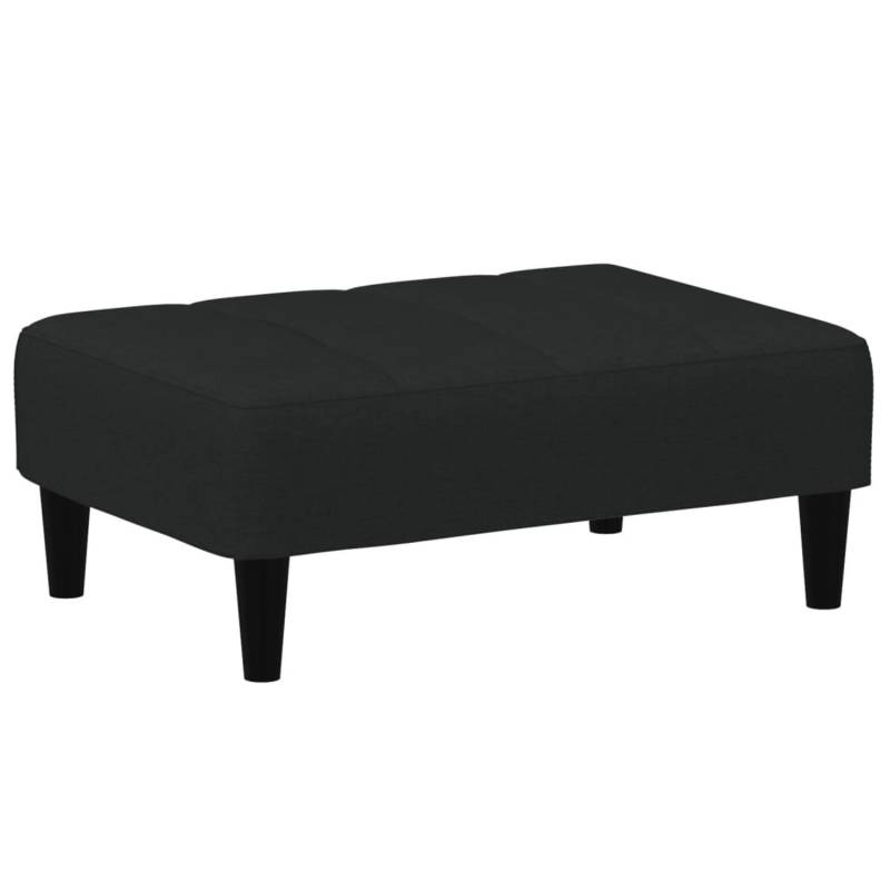 vidaXL Fußhocker Schwarz 77x55x31 cm Samt von VIDAXL