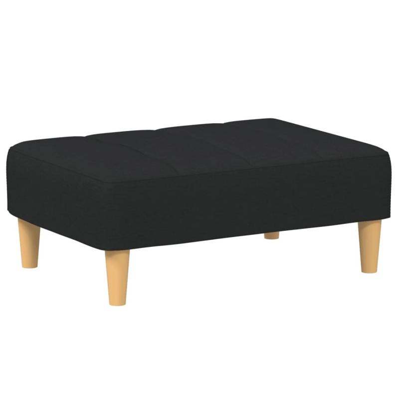 vidaXL Fußhocker Schwarz 77x55x31 cm Stoff Modell 1 von VIDAXL