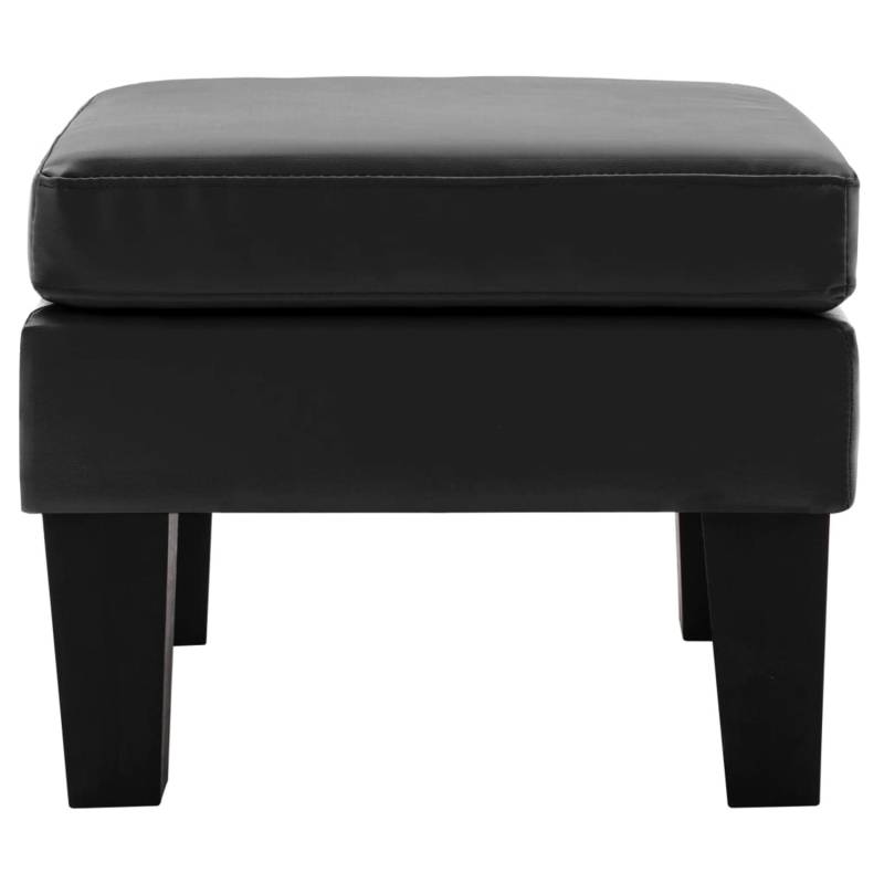 vidaXL Fußhocker Schwarz Kunstleder von VIDAXL