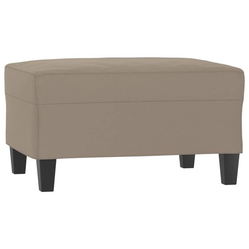vidaXL Fußhocker Taupe 70x55x41 cm Mikrofasergewebe von VIDAXL