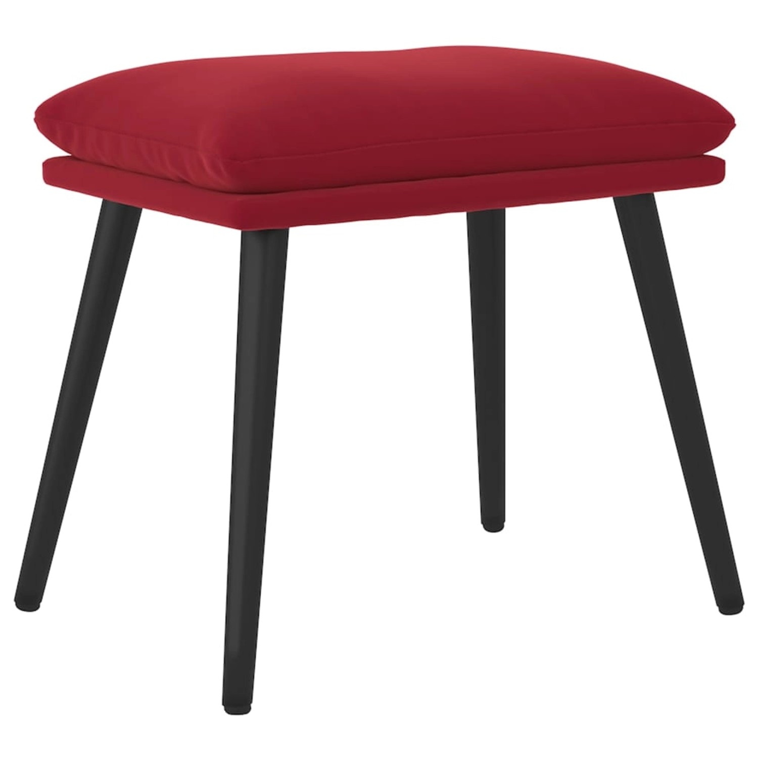 vidaXL Fußhocker Weinrot 45x29,5x39 cm Samt Modell 3 vidaXL Fußhocker Weinrot 45x29,5x39 cm Samt Modell 3 von VIDAXL