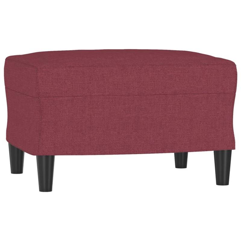 vidaXL Fußhocker Weinrot 60x50x41 cm Stoff Modell 2 von VIDAXL