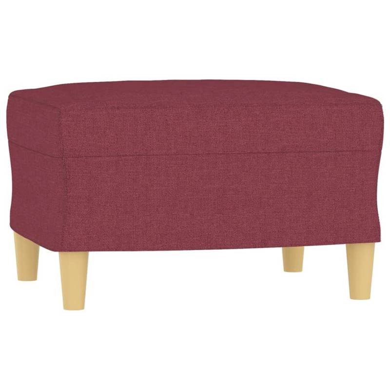 vidaXL Fußhocker Weinrot 60x50x41 cm Stoff Modell 3 von VIDAXL