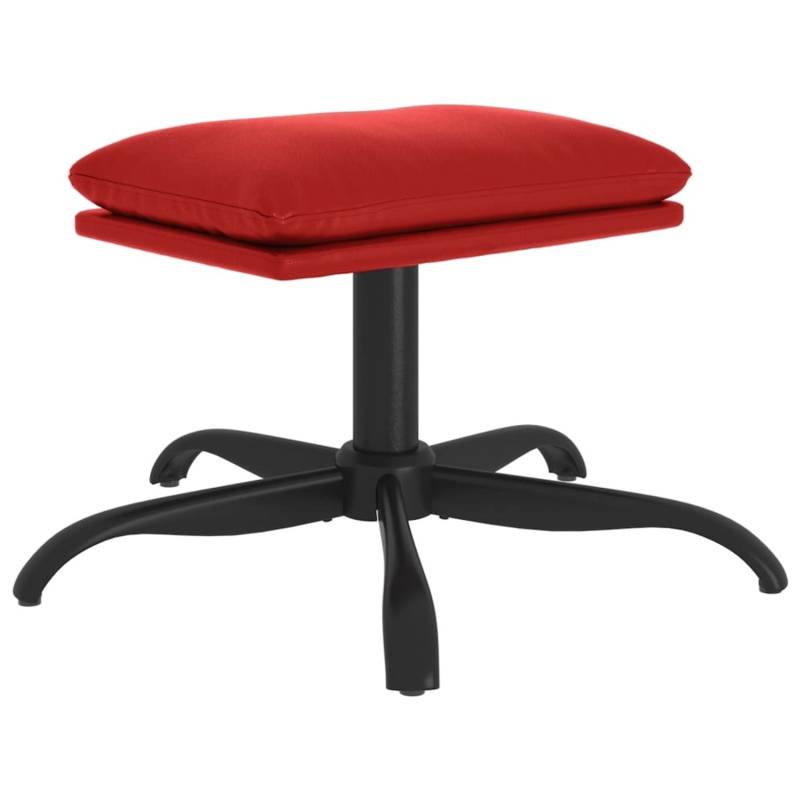 vidaXL Fußhocker Weinrot 60x60x39 cm Kunstleder Modell 1 von VIDAXL