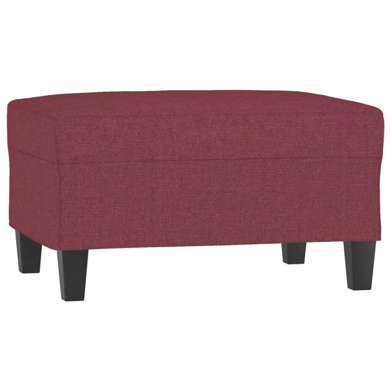 vidaXL Fußhocker Weinrot 70x55x41 cm Stoff Modell 2 von VIDAXL