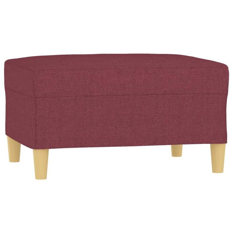 vidaXL Fußhocker Weinrot 70x55x41 cm Stoff Modell 3 von VIDAXL