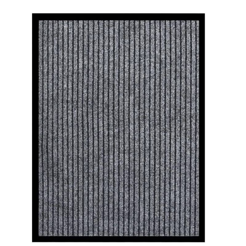 vidaXL Fußmatte Gestreift Grau 60x80 cm 331605 vidaXL Fußmatte Gestreift Grau 60x80 cm 331605 von VIDAXL