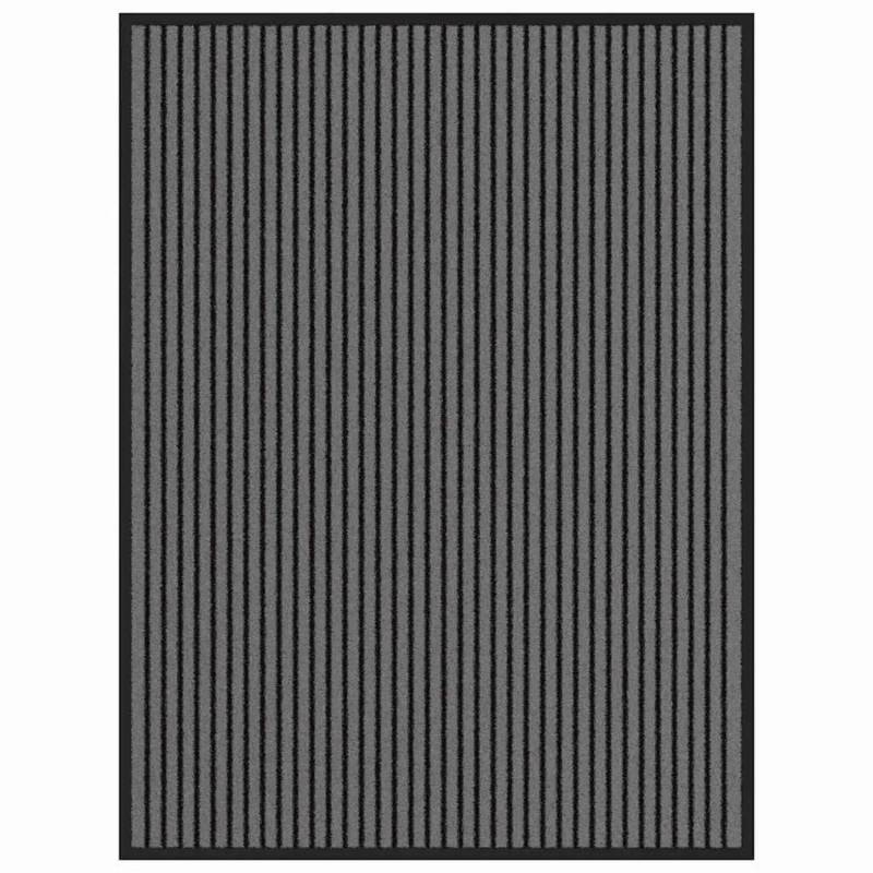 vidaXL Fußmatte Schwarz und Grau 80 x 120 cm Polypropylen und PVC 4105594 vidaXL Fußmatte Schwarz und Grau 80 x 120 cm Polypropylen und PVC 4105594 von VIDAXL